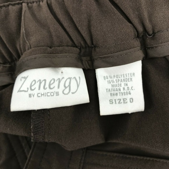 Chico's Zenergy Elastic Waist Side Zip Pants Sz 4 - Picture 4 of 5